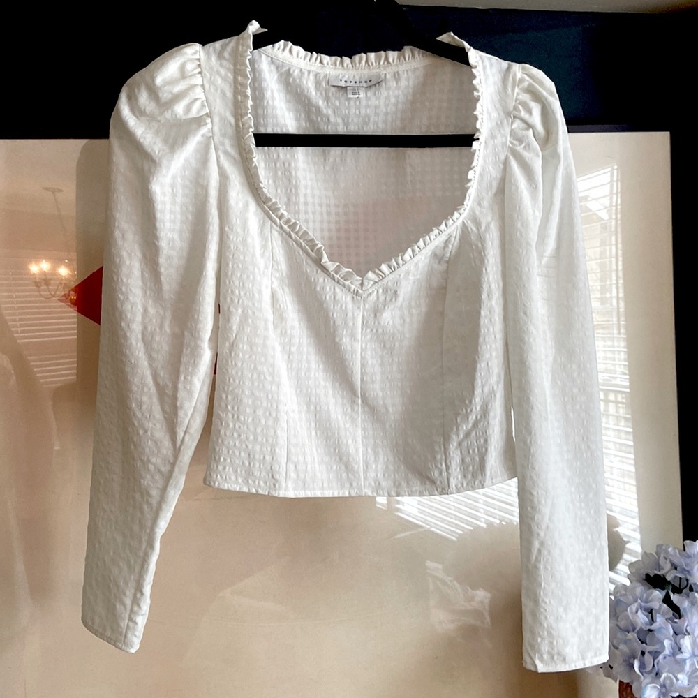 Topshop white top. Perfect condition